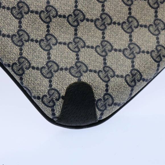 GUCCI GG Supreme Clutch Bag PVC Leather Navy 89 02 075 Auth ep2500 - Picture 11 of 16